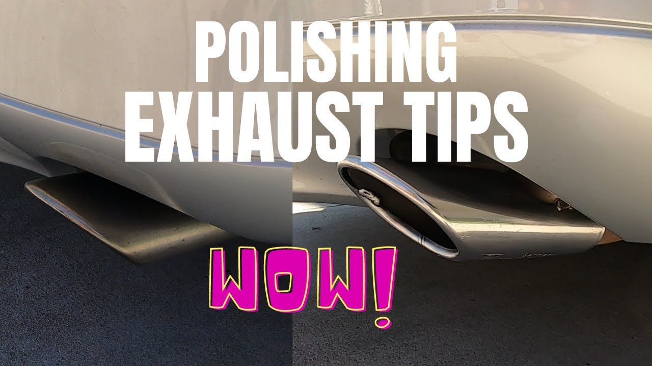 Car Exhaust Tips polishing exhaust tips on '99 PORSCHE Carrera YouTube
