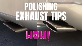 Car Exhaust Tips: polishing exhaust tips on '99 PORSCHE Carrera by Auto Fetish Detail 3,027 views 2 years ago 3 minutes, 54 seconds