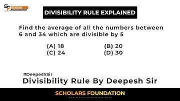 Learn Problem Solving on Divisibility Rule | Divisibility Rule With Example by Deepesh Sir