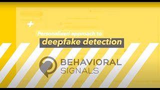 Behavioral Signals | Deepfake Speech detection with behavioral profiling