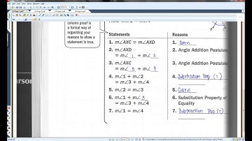 2 6 Prove Statements about Segments and Angles