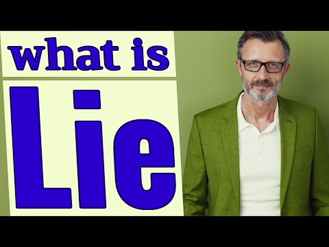 Lie | Meaning of lie
