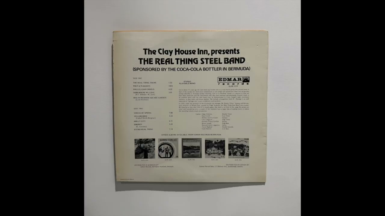 1-4 Somewhere My Love - The Real Thing Steel Band