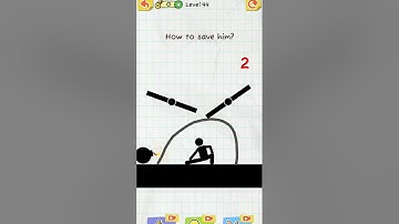 draw 2 save stick man game 44  level complete 💯💯 #viral #draw2save #games #viral #gaming #shorts