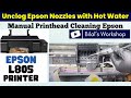 How to Clean Epson Print Head? Unclogged Nozzles, Sublimation Ink, Epson L805, L810, L800