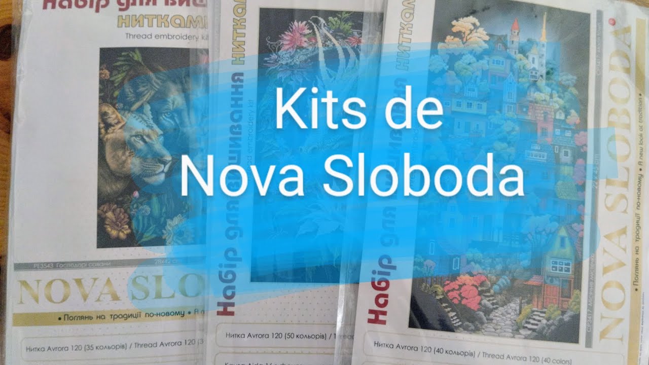 🧵🪡Mis primeros Kits de Nova Sloboda #novasloboda #puntodecruz #pointdecroix #puntocroce #crossstitch
