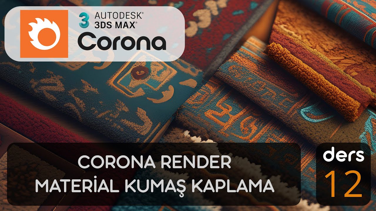 corona render kumaş material (12) - YouTube