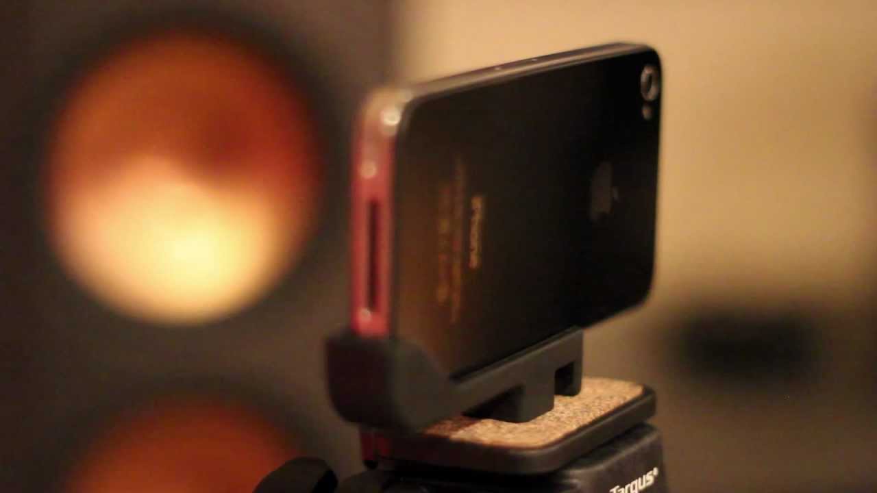 The glif iPhone 4 & 4s tripod mount and stand review...SKU: GLF001BK
