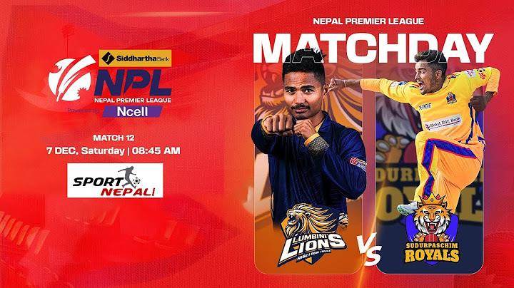 LUMBINI LIONS VS SUDURPASCHIM ROYALS || Siddhartha Bank Nepal Premier League