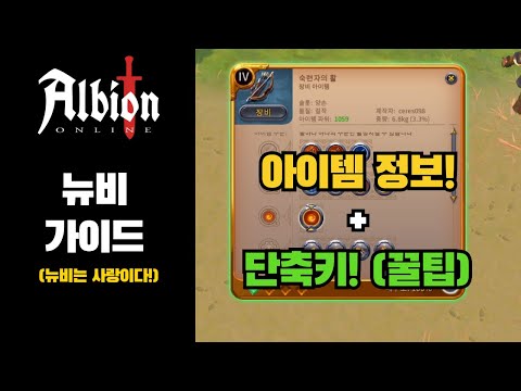 Albion Online Newbie Guide: Item Information and Shortcut Tips
