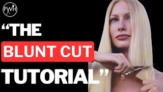 Blunt One-Length Haircut Tutorial (Easy & Chic!)