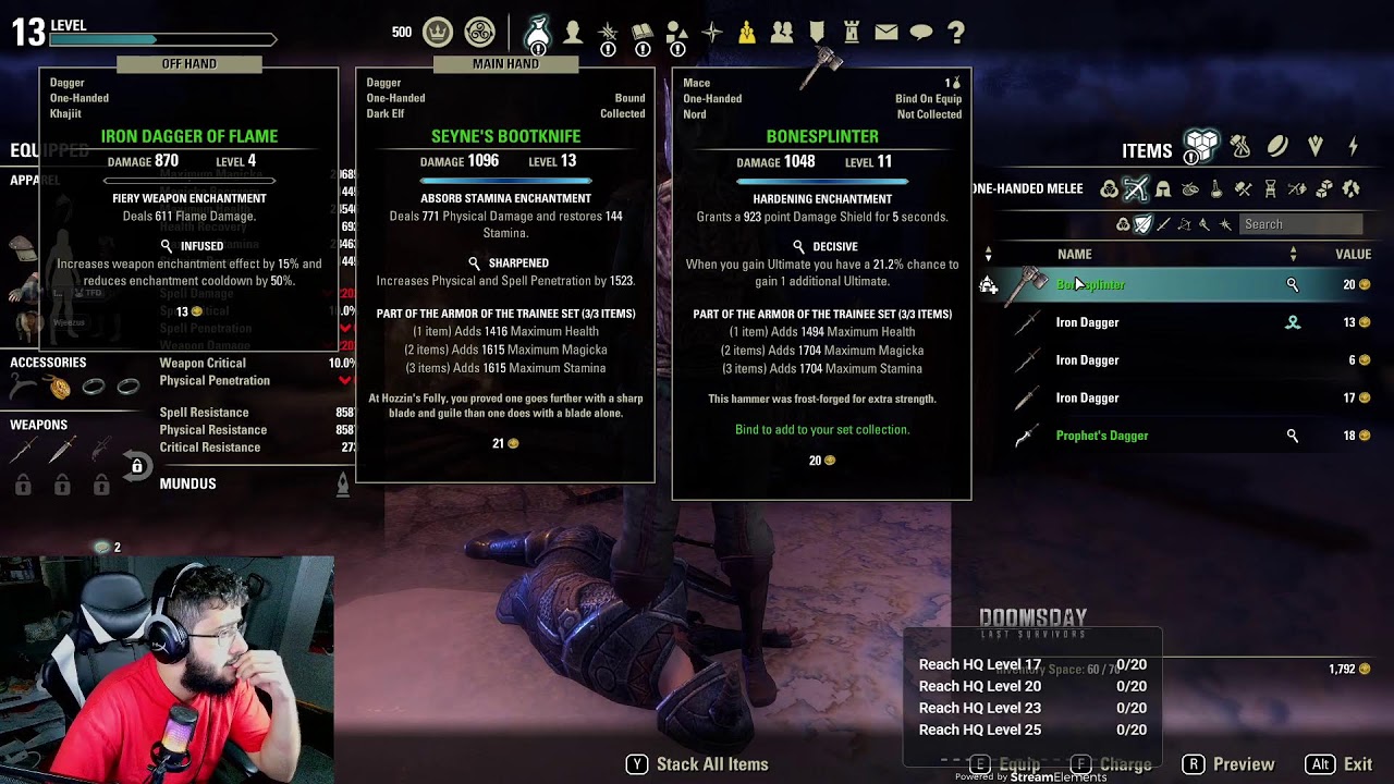 blind game play of elder scrolls day 2