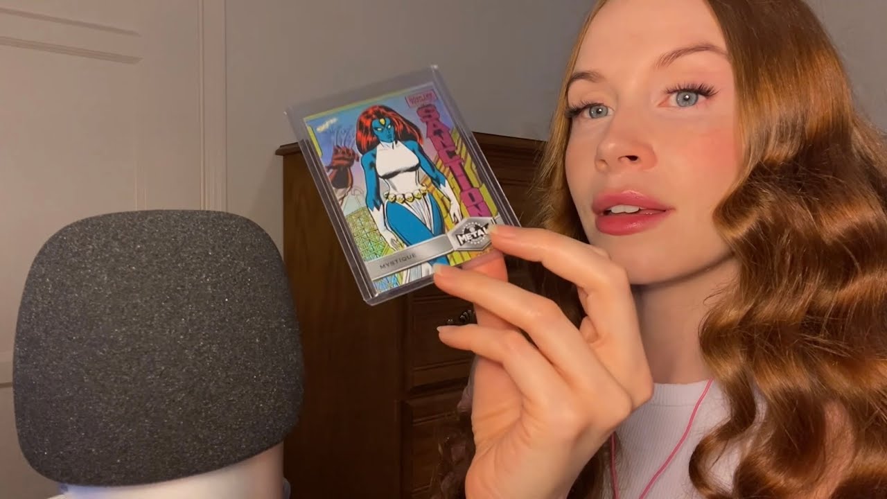 🌿ASMR🌿 My New X-Men Cards — 100% Whispered Collection Show & Tell / Haul