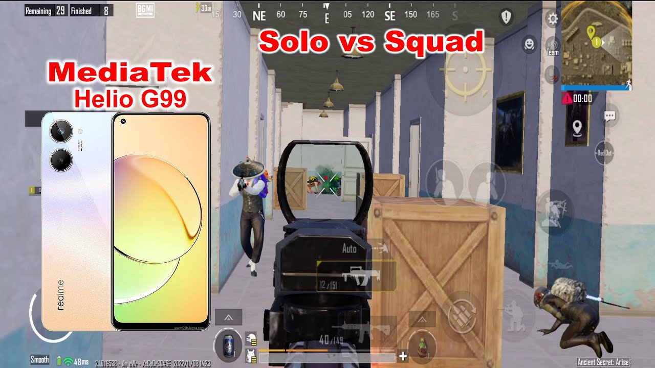 Realme 10 Pubg Bgmi Test MediaTek Helio G99 Solo vs Squad Gameplay 