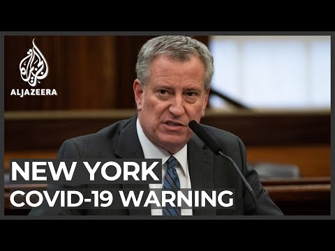 New York mayor blames Trump for medical shortages