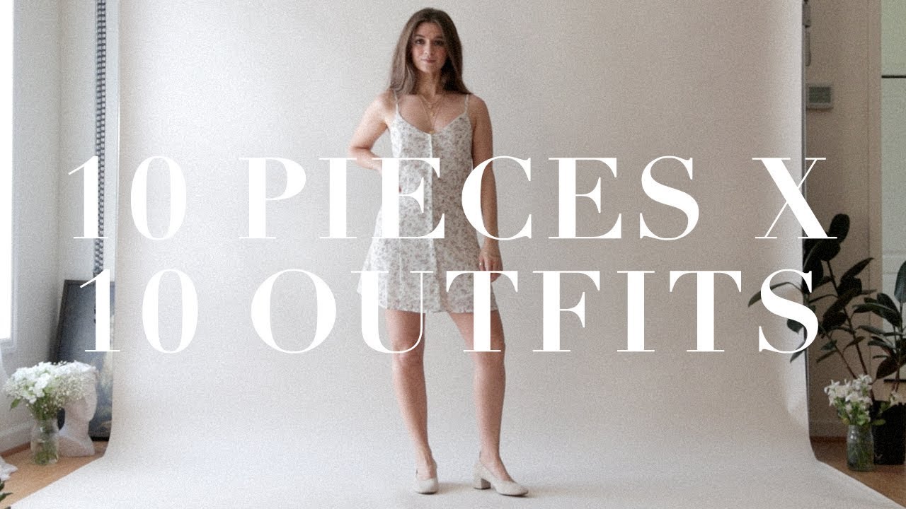 Chic Capsule Wardrobe Lookbook - 10 Outfits From 10 Pieces | Summer 10x10 Challenge | Dearly Bethany