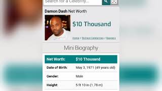 Dame Dash net worth apparently only 10k. The crazy info I discovered about Dame Dash