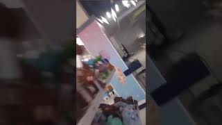 Intense Storm Breaks into a Store as People Panic and Run
