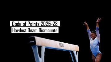 The Hardest Balance Beam Dismounts in the 2025-28 CoP