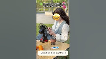 Quạt Tích Điện Sử Dụng Pin Phổ Thông 10 CELL