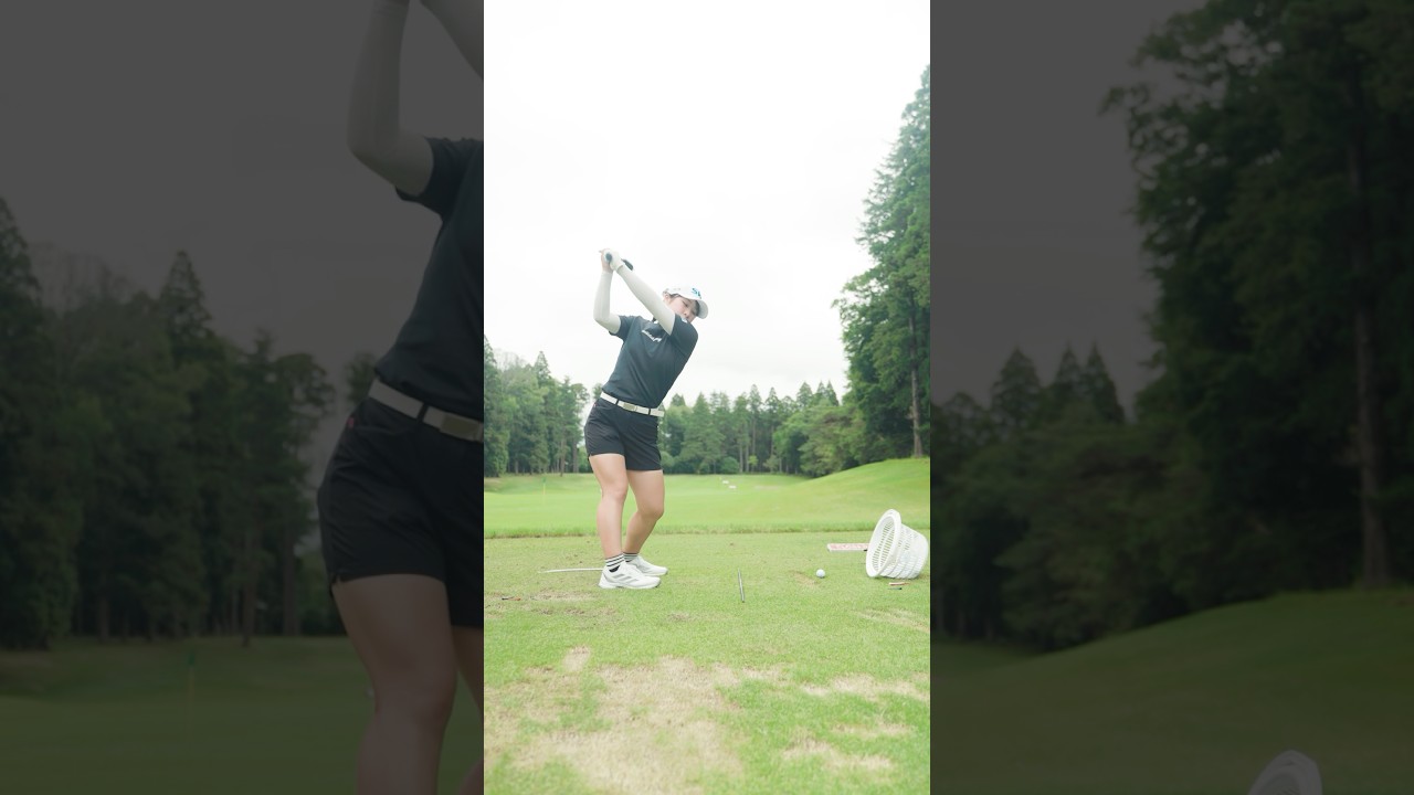 【荒木 優奈】目と耳で楽しむショット練習🏌️‍♀️｜ニチレイレディス