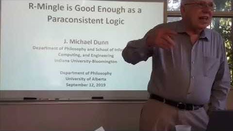 Michael Dunn, "R-Mingle is Good Enough as a Paraconsistent Logic"
