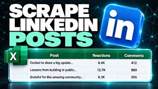 How To Scrape LinkedIn Posts! Tutorial