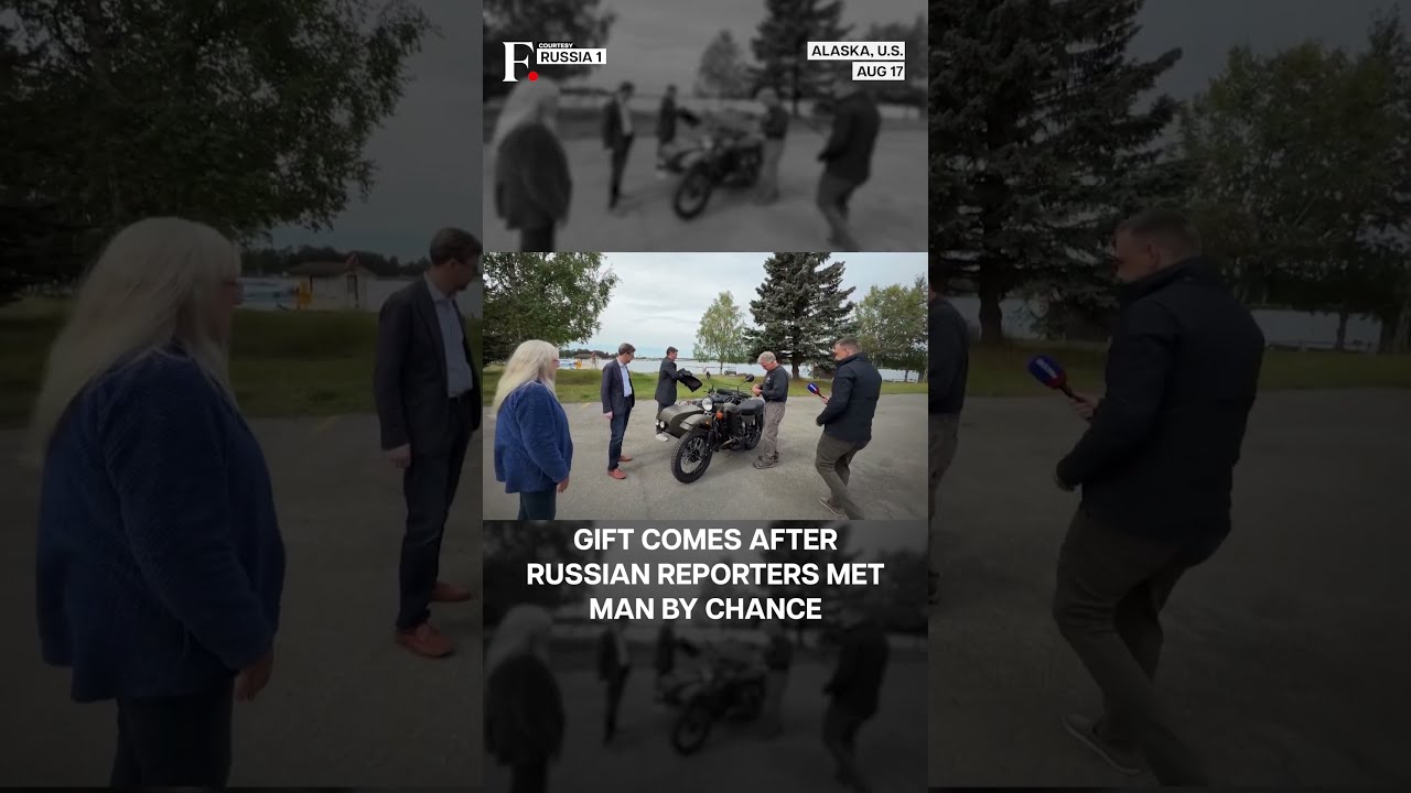 Russia S Putin Gifts Alaskan Man New Motorcycle During Trump Summit N18G