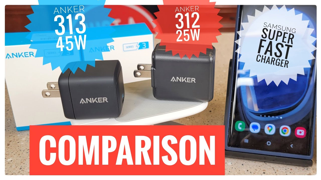 Anker 312 - Chargeur USB-C Super Fast (Ace 2, 25W) - Charge Fast pour  Samsung Galaxy