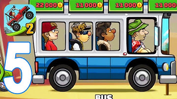 Hill Climb Racing 2 - Walkthrough Gameplay Part 5 - BUS (iOS, Android)