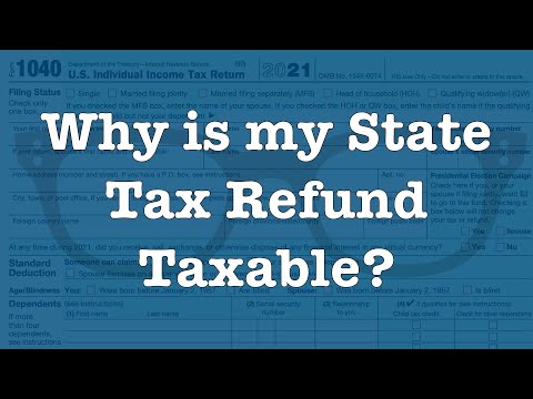 Why is my state tax refund taxable?