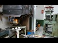 Rolling mill test - reducing a steel plate