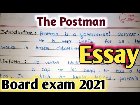 the postman essay for class 10
