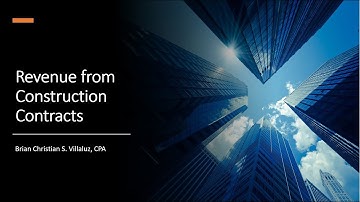 AFAR: Revenue from Construction Contracts (Part 1)