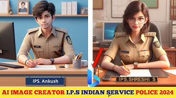 Create 3D Ai I.P.S image creator 2024 | Indian Police Service | bing image creator | new tutorial