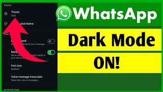 How to Turn On WhatsApp Dark Mode | Enable Dark Theme on WhatsApp (Easy & Quick Guide)