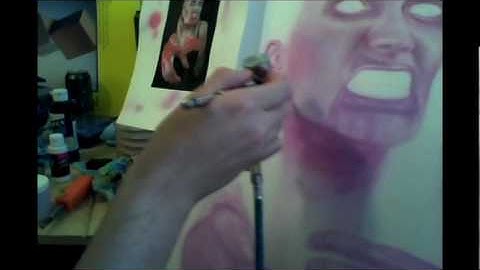 Zombie Girl, an Airbrush Video