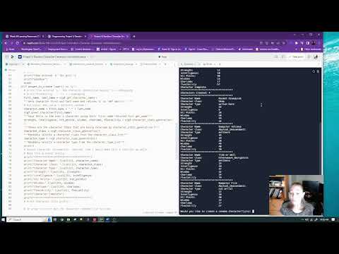 Python Project 3 Random Character Generator 2023 08 09