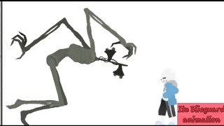 Siren head vs sans (from undertale) sticknodes animation