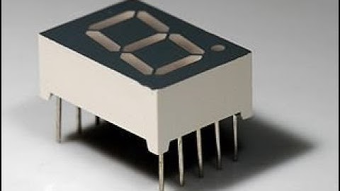 Afficheur 7 segments à anode commune [EXPLAINED]