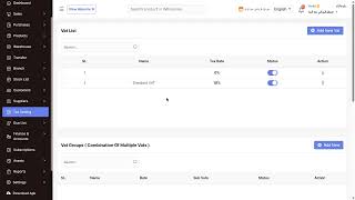 Tax Settings | Nova POS