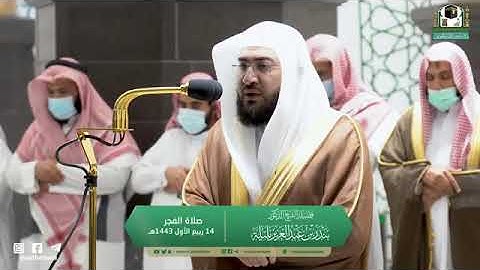 تلاوة مرئية من صلاة الفجر | الأربعاء 14 ربيع الأول 1443 لفضيلة الشيخ د. بندر بليلة من المسجد الحرام