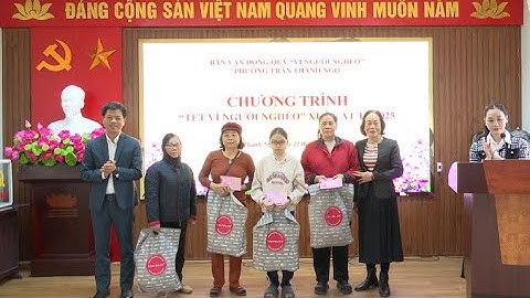 Phường Trần Thành Ngọ tặng quà 39 gia đình có hoàn cảnh khó khăn nhân dịp Tết Nguyên đán Ất Tỵ 2025
