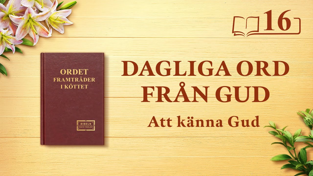 Dagliga ord från Gud | ”Hur man lär känna Guds sinnelag och de resultat hans verk ska uppnå” | Utdrag 16