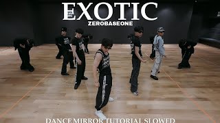 ZEROBASEONE (제로베이스원) 'Exotic'|Dance Mirror Tutorial Slowed