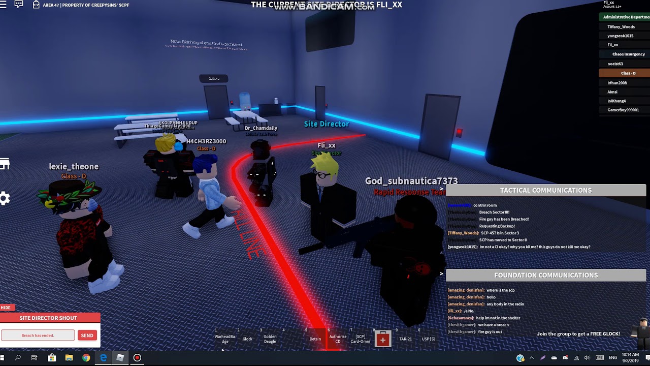 Roblox Area 47 Site Director 457 Breach Part 2 Youtube - roblox area 47 site director scp breach