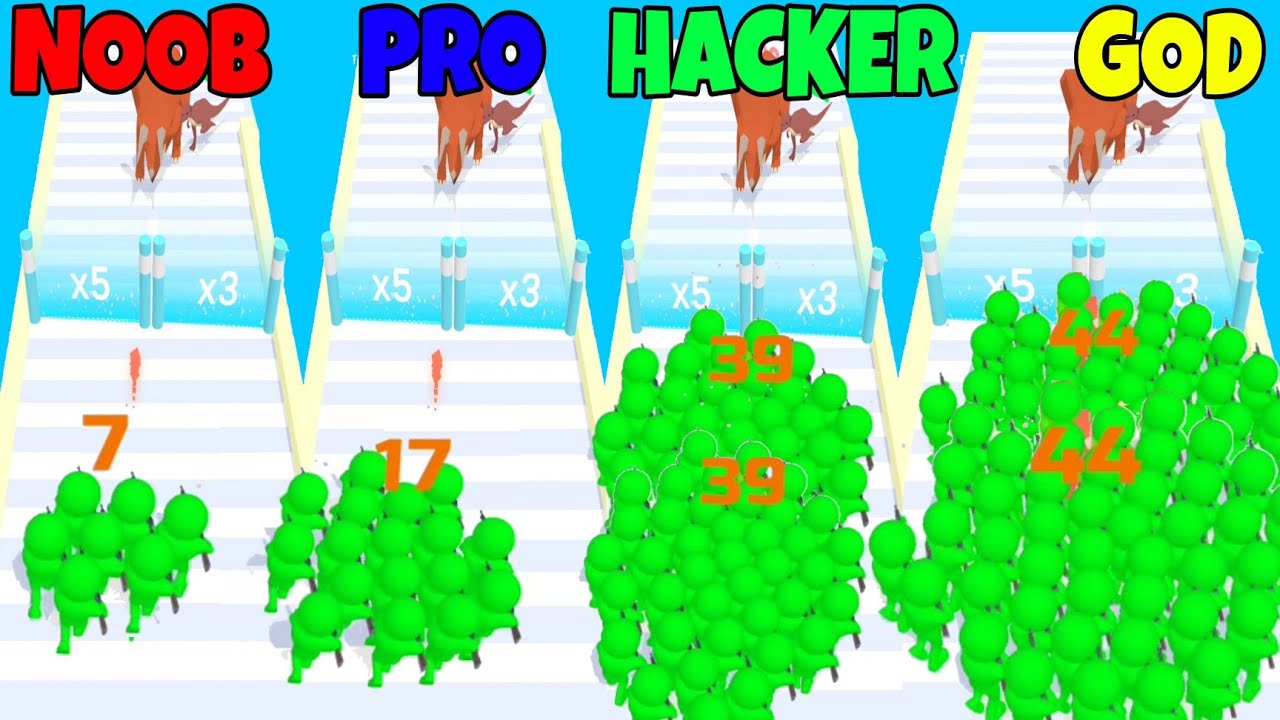 Creature Run All levels by NOOB VS PRO VS HACKER VS GOD