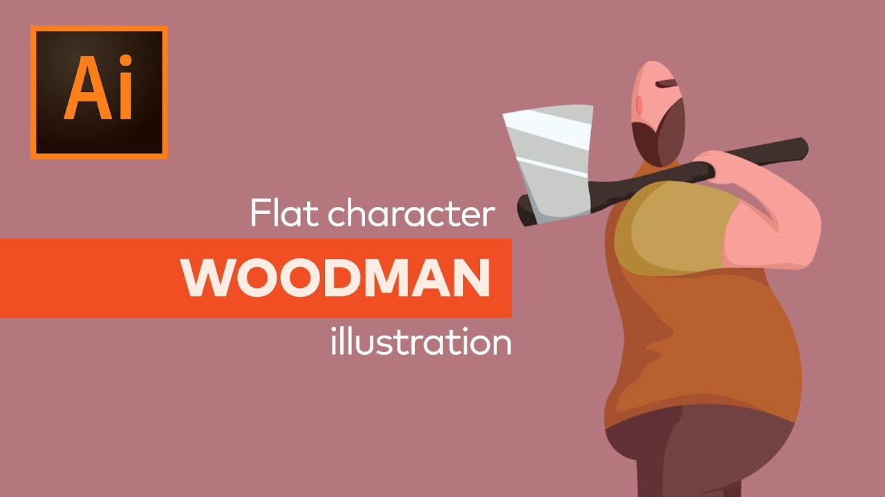 Flat Character illustration tutorial | Adobe Photoshop and Illustrator ...