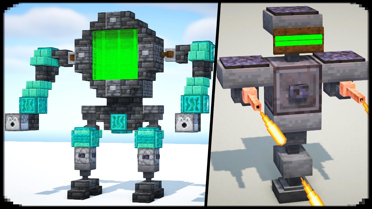 10+ Robots in | Minecraft Build Ideas -