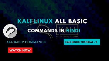 Kali Linux Basic Commands | Kali linux all Commands in hindi | Tutorial 2